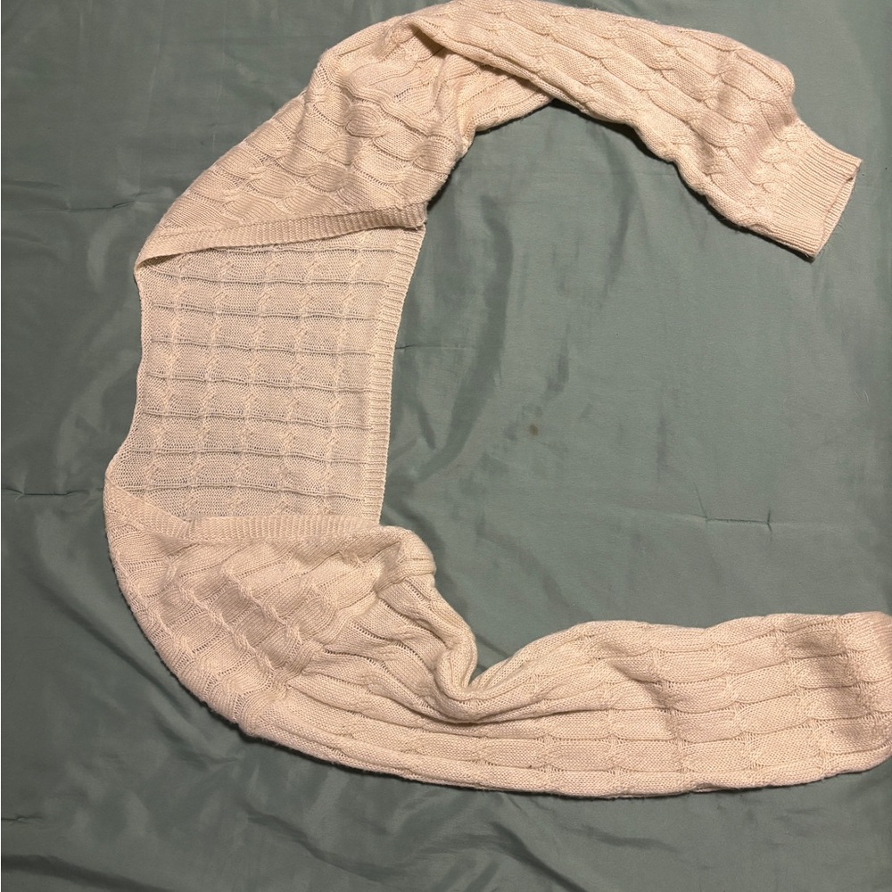 Cream Knit Bolero Shrug